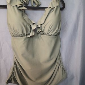 Ellen Tracy swim wear halter top swim suit